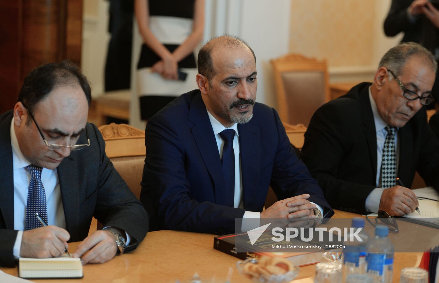 Sergei Lavrov meets with Syrian opposition delegation led by Ahmad al-Jarba