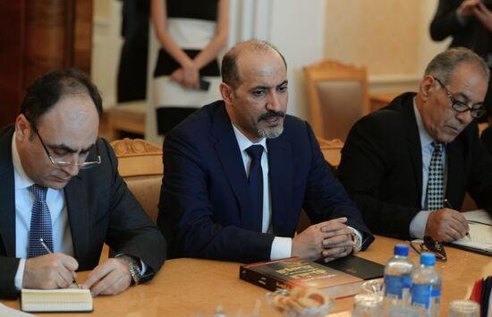 Sergei Lavrov meets with Syrian opposition delegation led by Ahmad al-Jarba