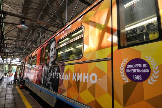 Legends of the Cinema themed train launched by Moscow Metro