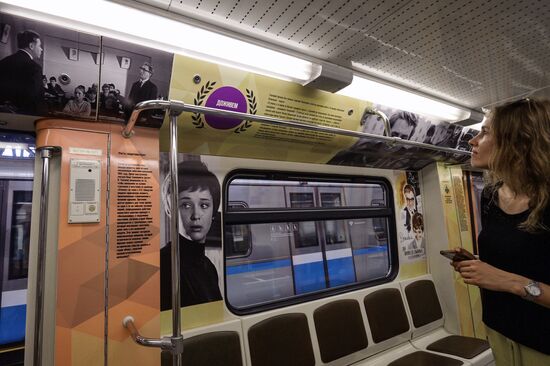 Legends of the Cinema themed train launched by Moscow Metro