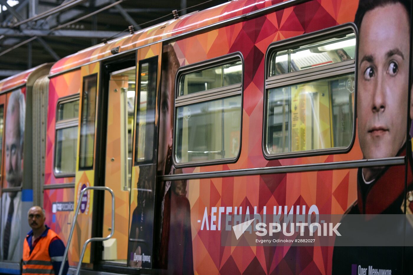 Legends of the Cinema themed train launched by Moscow Metro