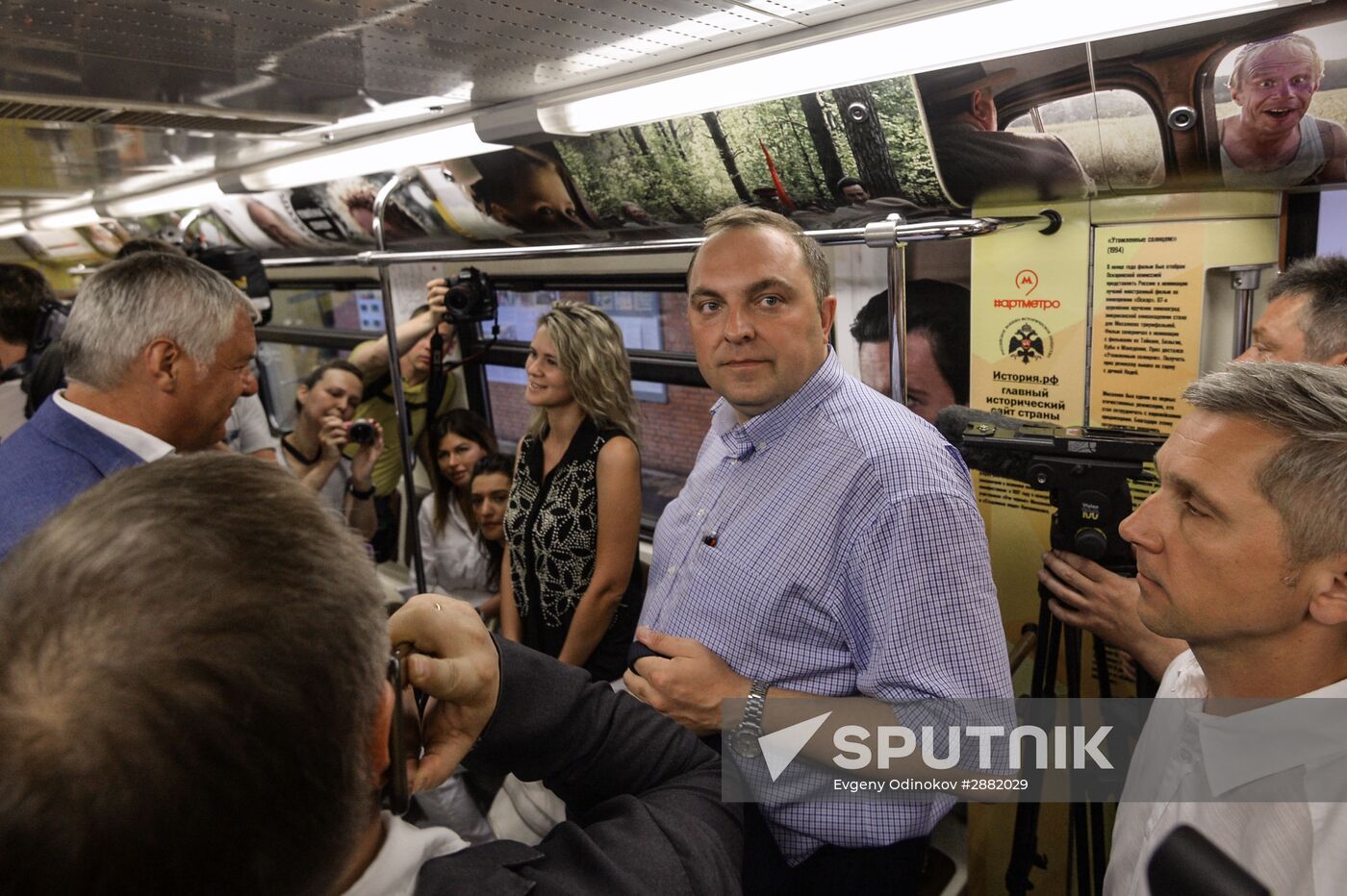 Legends of the Cinema themed train launched by Moscow Metro