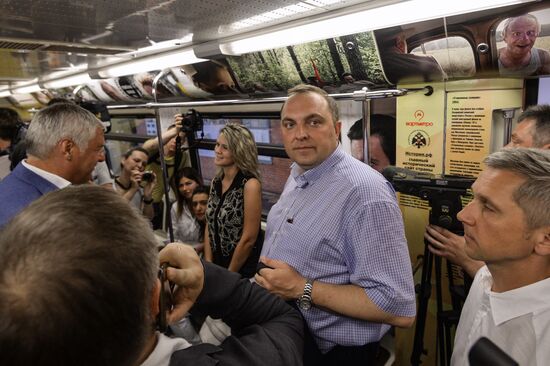 Legends of the Cinema themed train launched by Moscow Metro