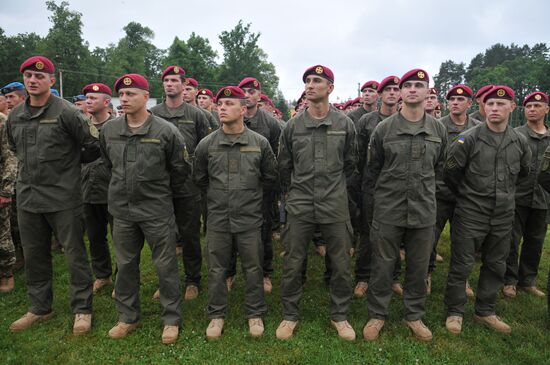 Rapid Trident-2016 military exercise in Lviv Region