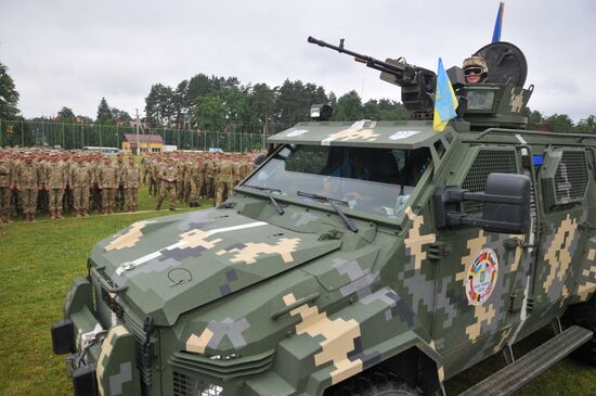 Rapid Trident 2016 military exercise in Lvov region