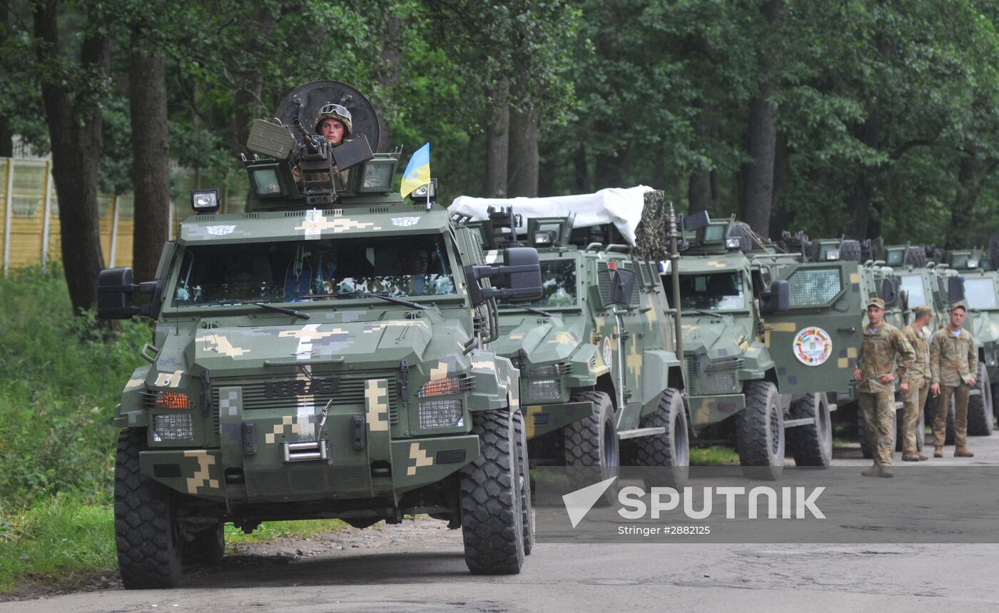 Rapid Trident 2016 military exercise in Lvov region