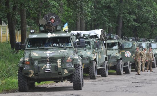 Rapid Trident 2016 military exercise in Lvov region