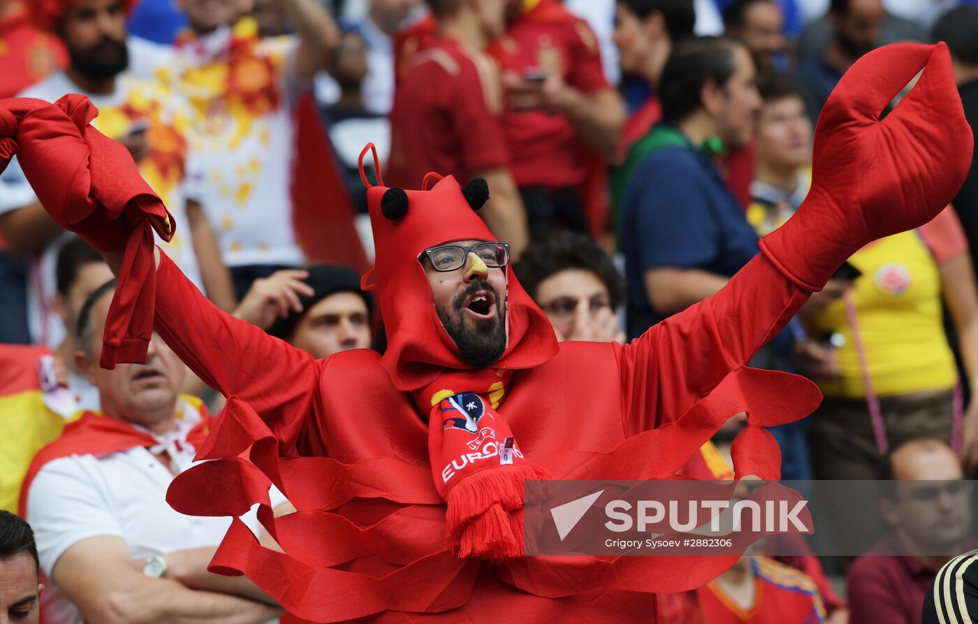 UEFA Euro 2016. Italy vs. Spain