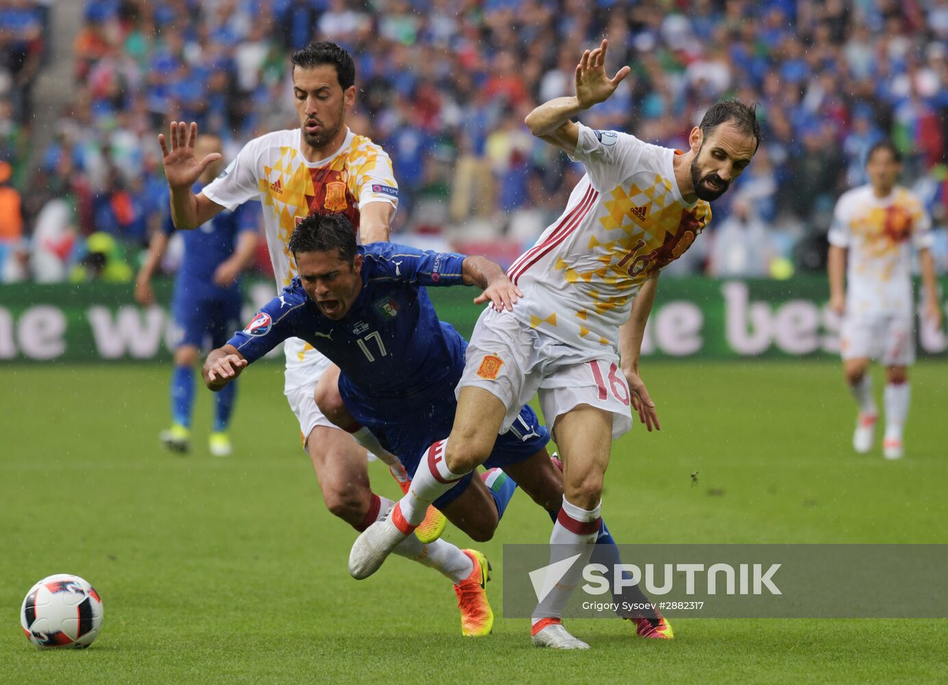 UEFA Euro 2016. Italy vs. Spain