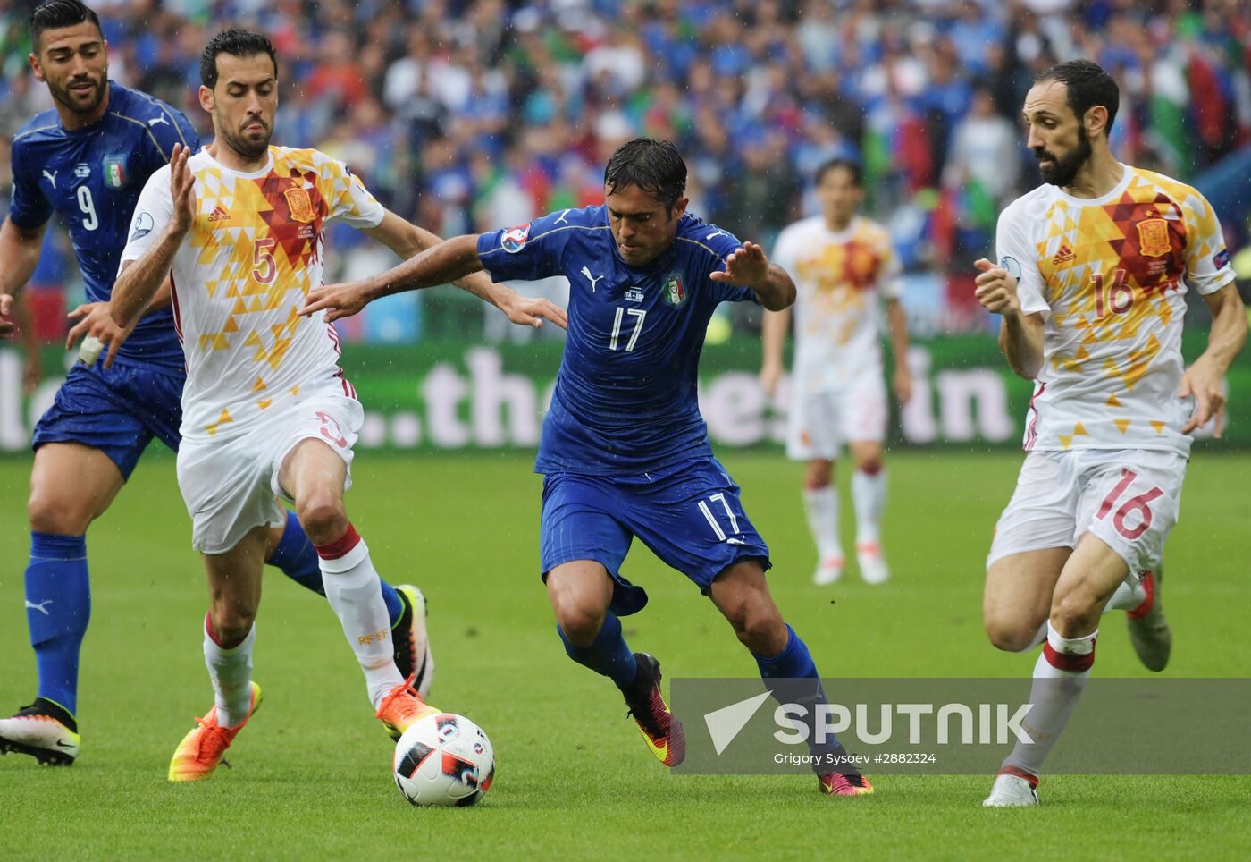 UEFA Euro 2016. Italy vs. Spain