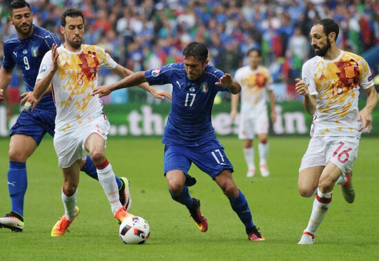 UEFA Euro 2016. Italy vs. Spain
