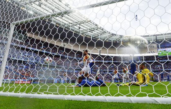 Football. UEFA Euro 2016. Italy vs. Spain