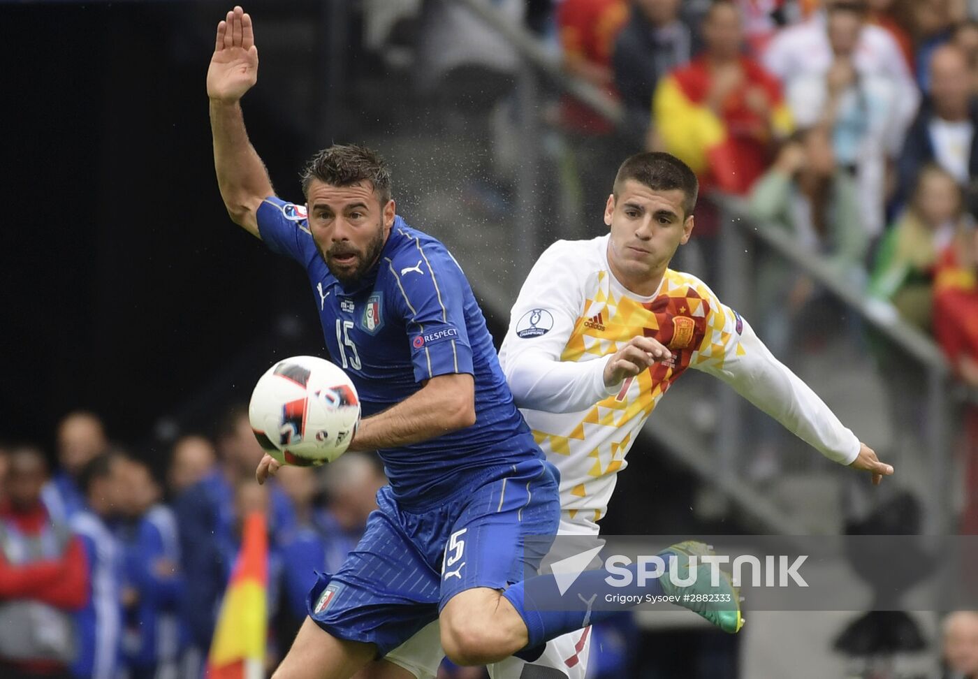 UEFA Euro 2016. Italy vs. Spain