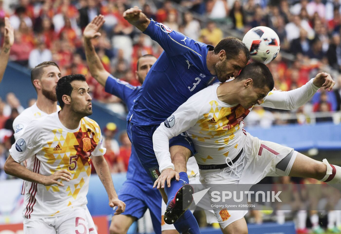 UEFA Euro 2016. Italy vs. Spain