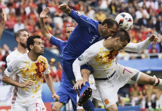 UEFA Euro 2016. Italy vs. Spain