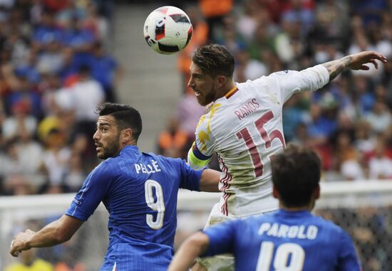 UEFA Euro 2016. Italy vs. Spain