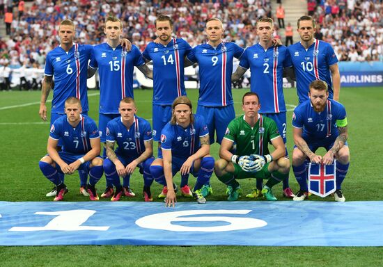 Football. UEFA Euro 2016. England vs. Iceland