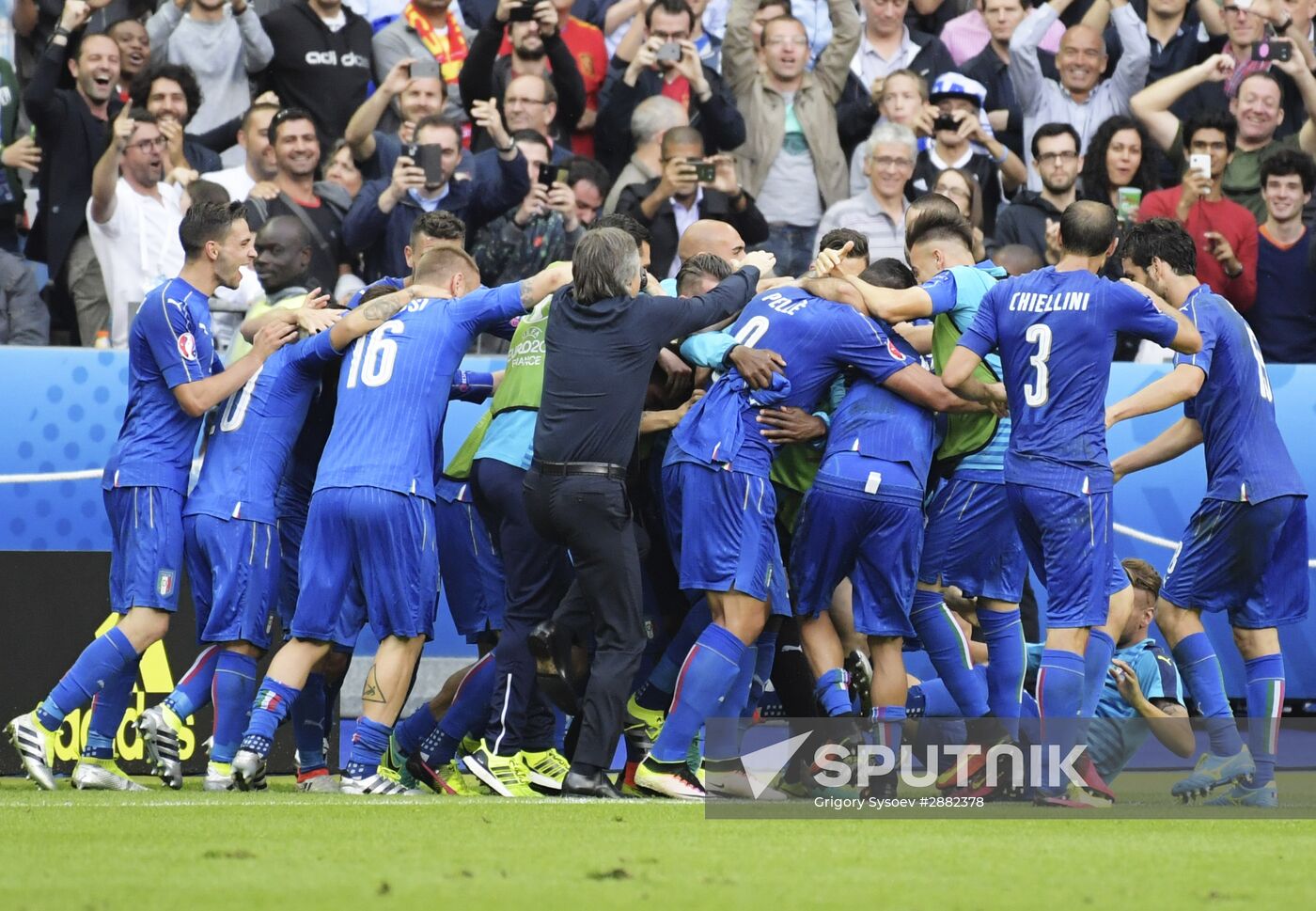 UEFA Euro 2016. Italy vs. Spain