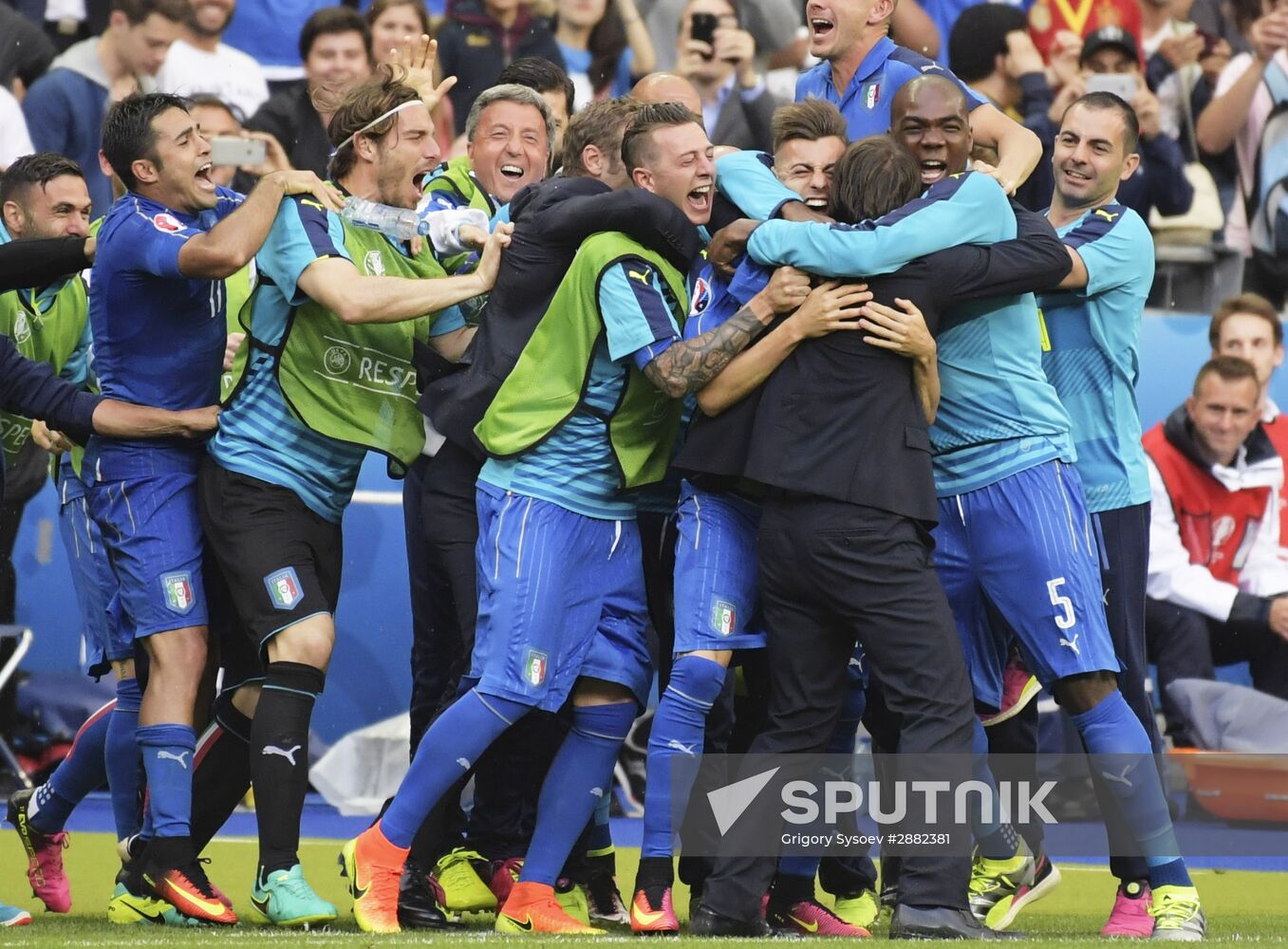 UEFA Euro 2016. Italy vs. Spain