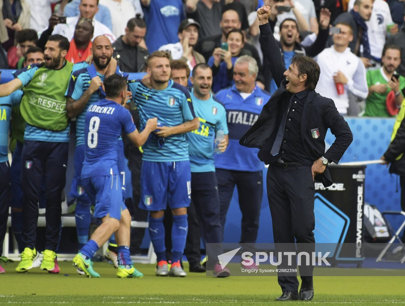 UEFA Euro 2016. Italy vs. Spain