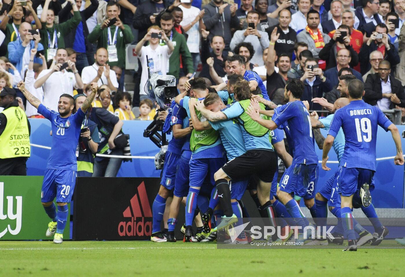 UEFA Euro 2016. Italy vs. Spain