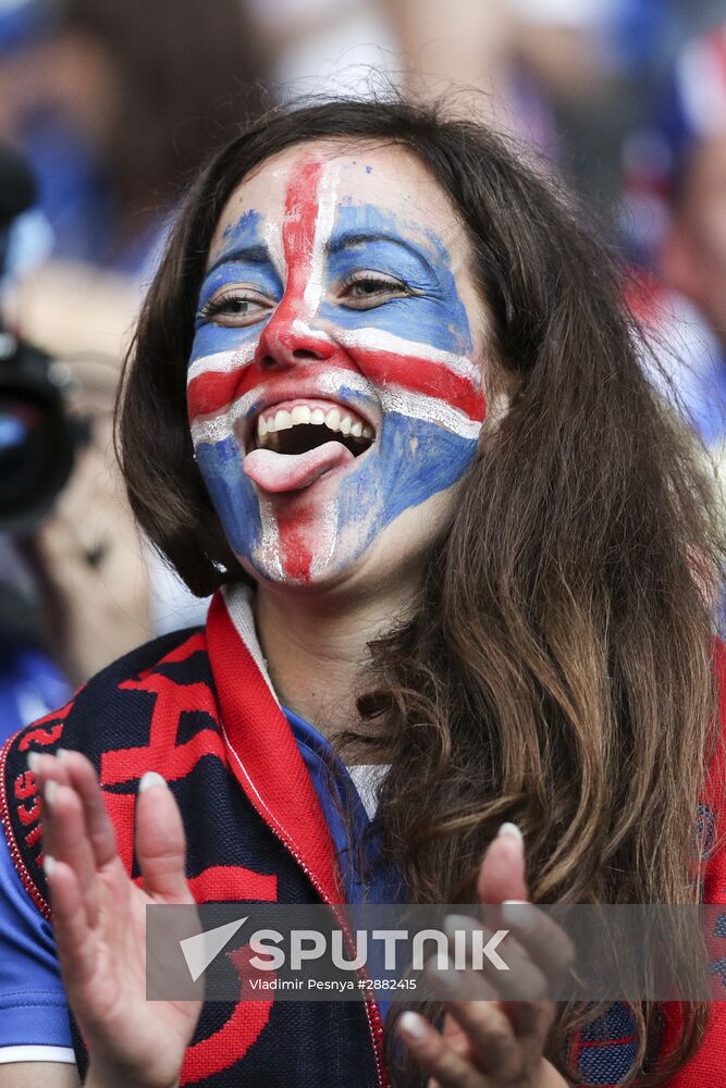 Football. UEFA Euro 2016. England vs. Iceland