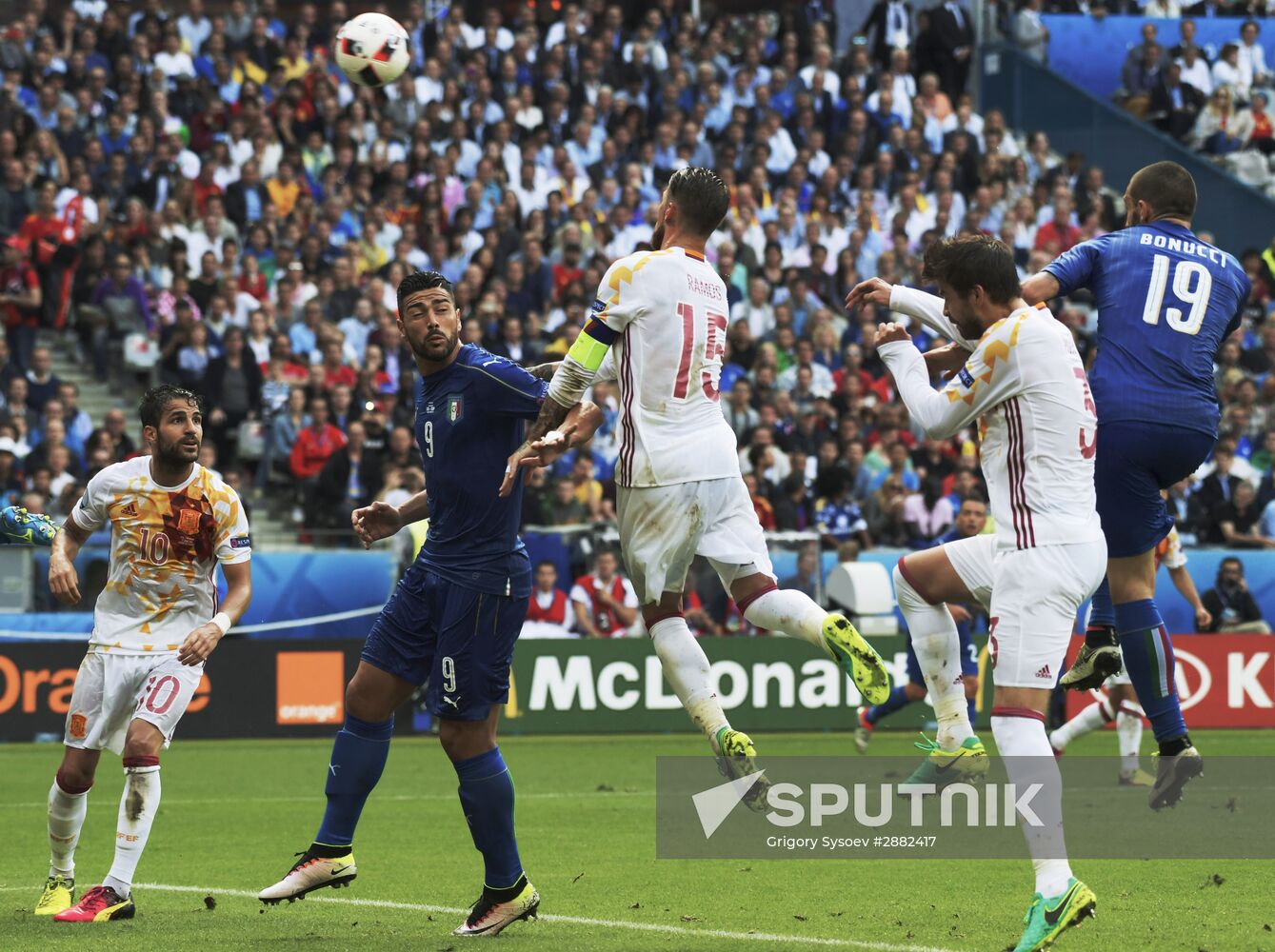 UEFA Euro 2016. Italy vs. Spain