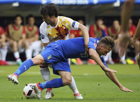 UEFA Euro 2016. Italy vs. Spain