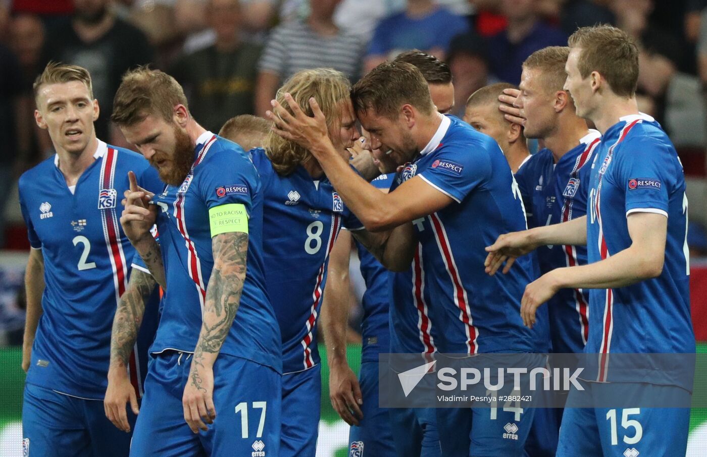 Football. UEFA Euro 2016. England vs. Iceland