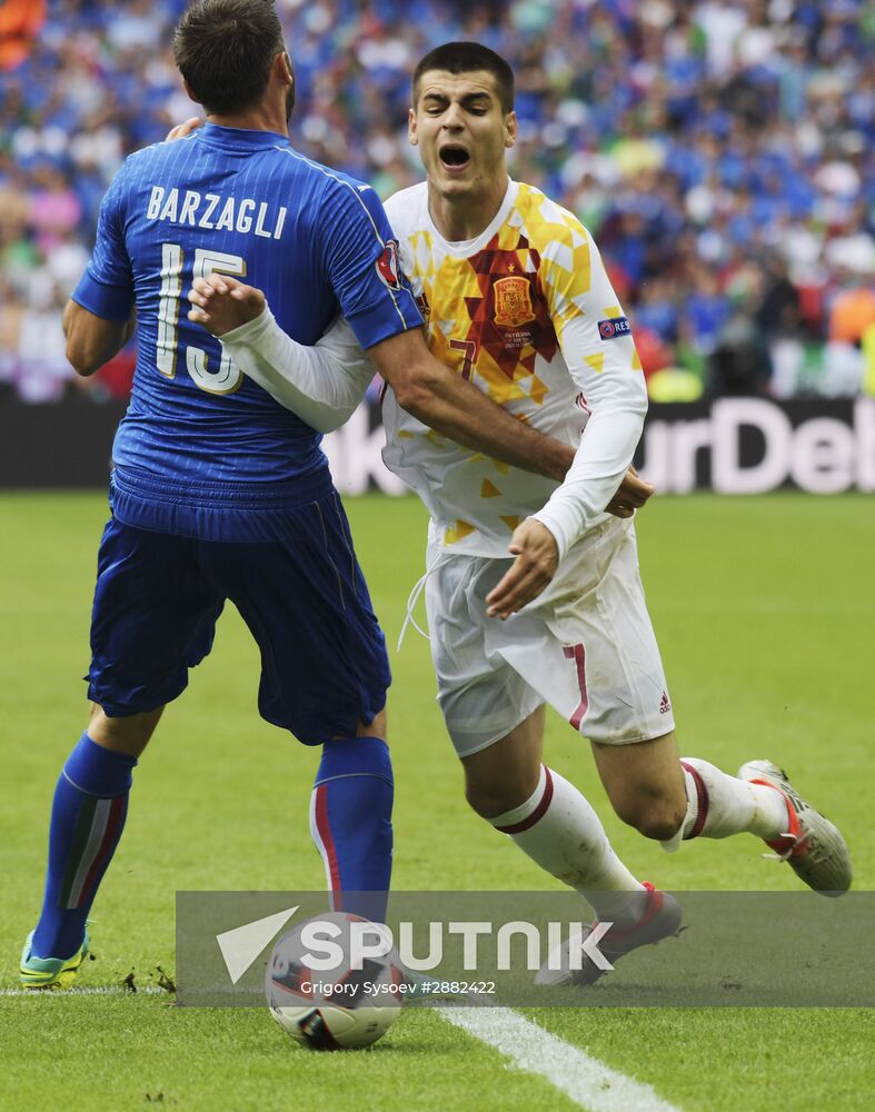 UEFA Euro 2016. Italy vs. Spain
