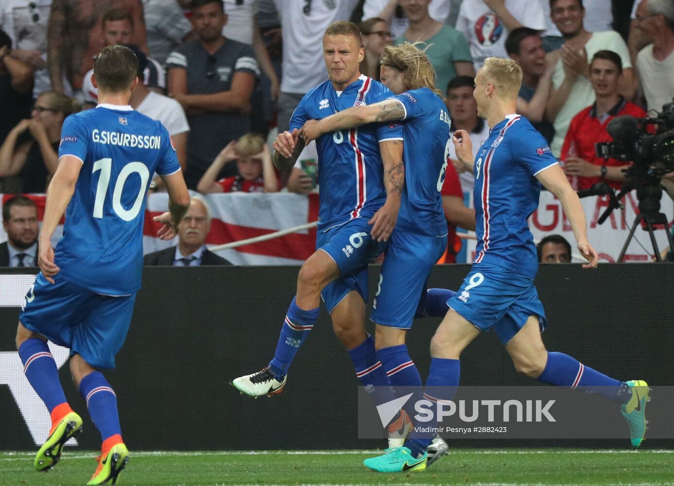 Football. UEFA Euro 2016. England vs. Iceland