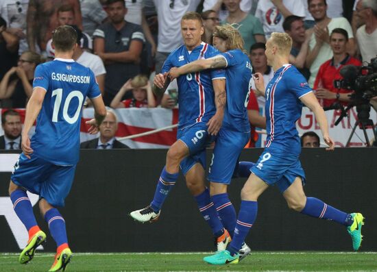 Football. UEFA Euro 2016. England vs. Iceland