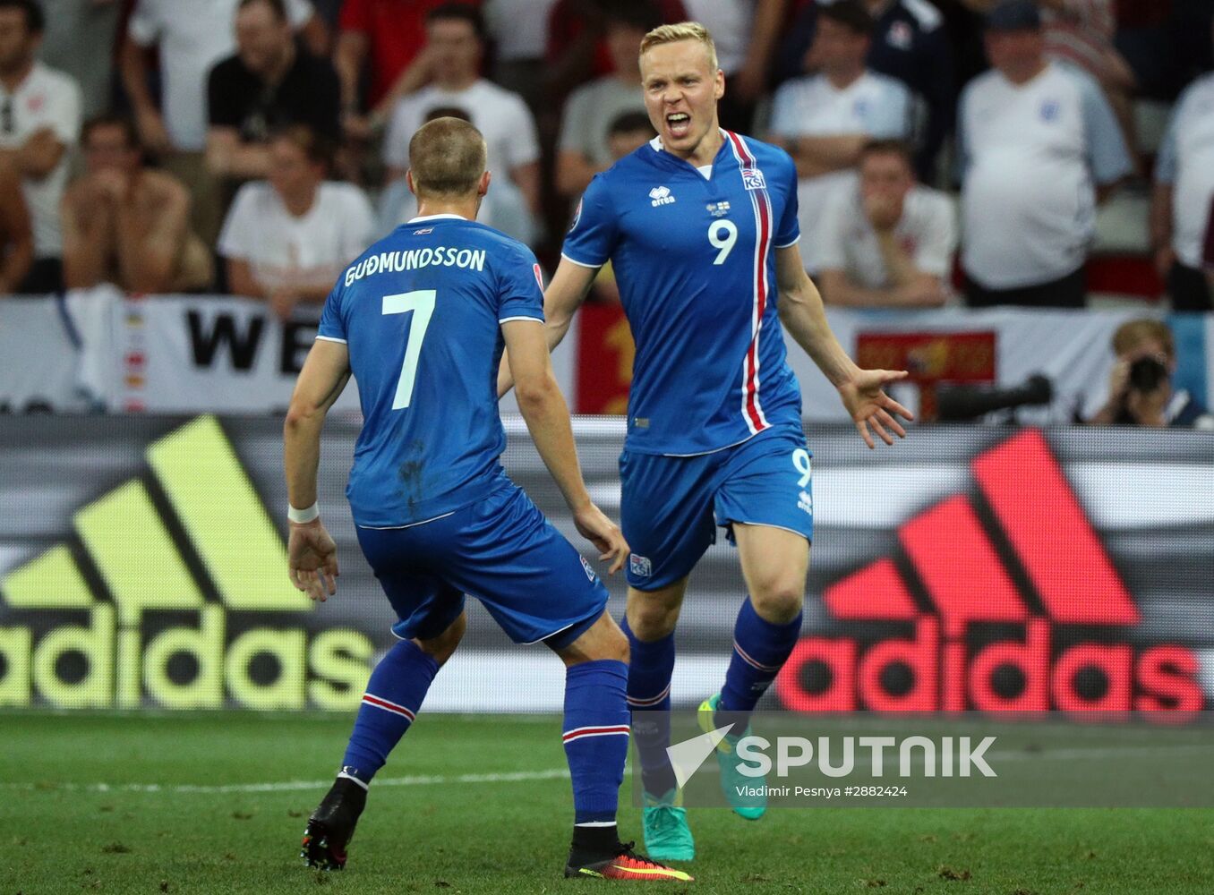 Football. UEFA Euro 2016. England vs. Iceland