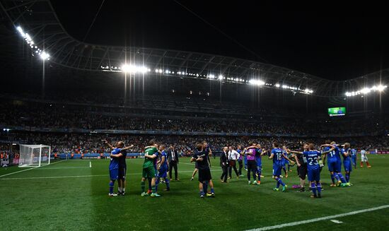 The UEFA Euro 2016. England vs. Iceland