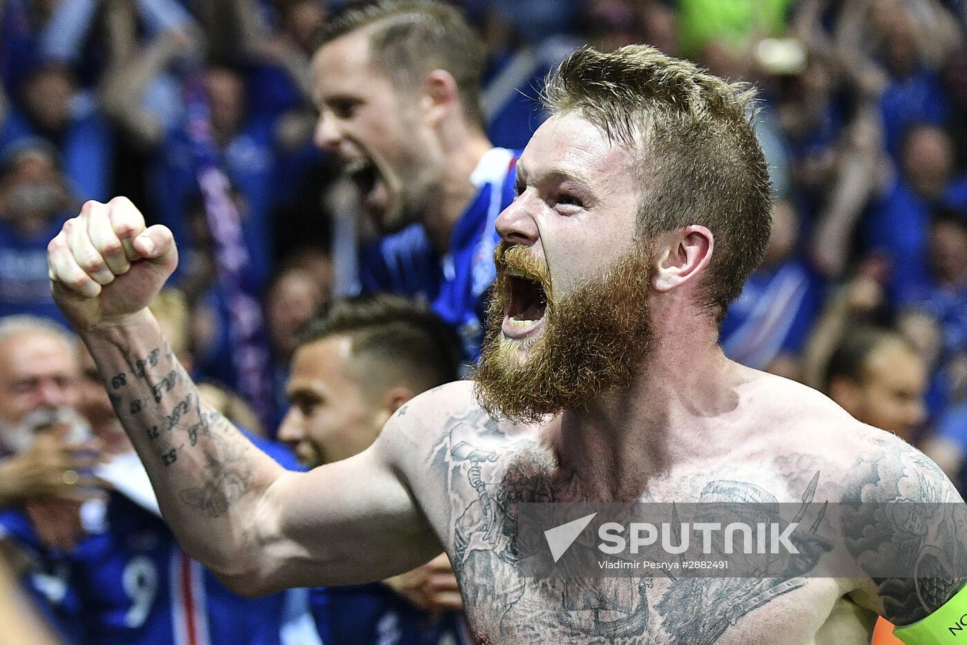 The UEFA Euro 2016. England vs. Iceland