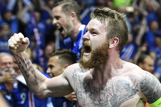 The UEFA Euro 2016. England vs. Iceland