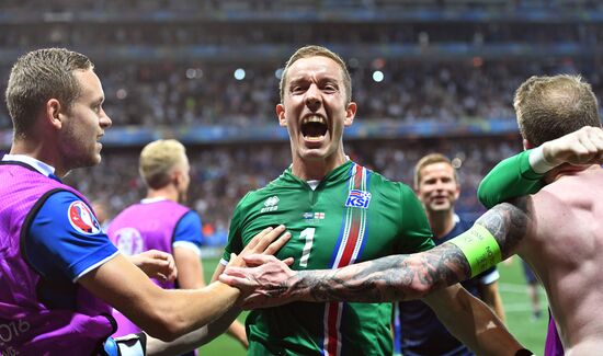 The UEFA Euro 2016. England vs. Iceland