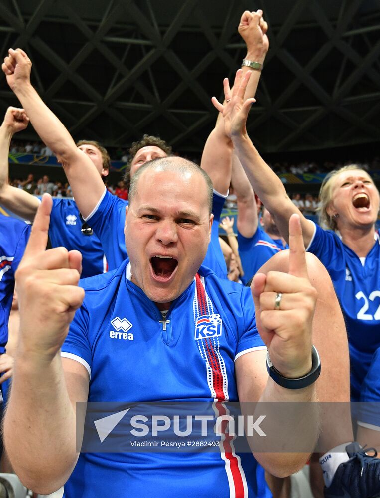 The UEFA Euro 2016. England vs. Iceland