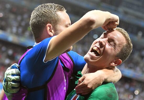 The UEFA Euro 2016. England vs. Iceland