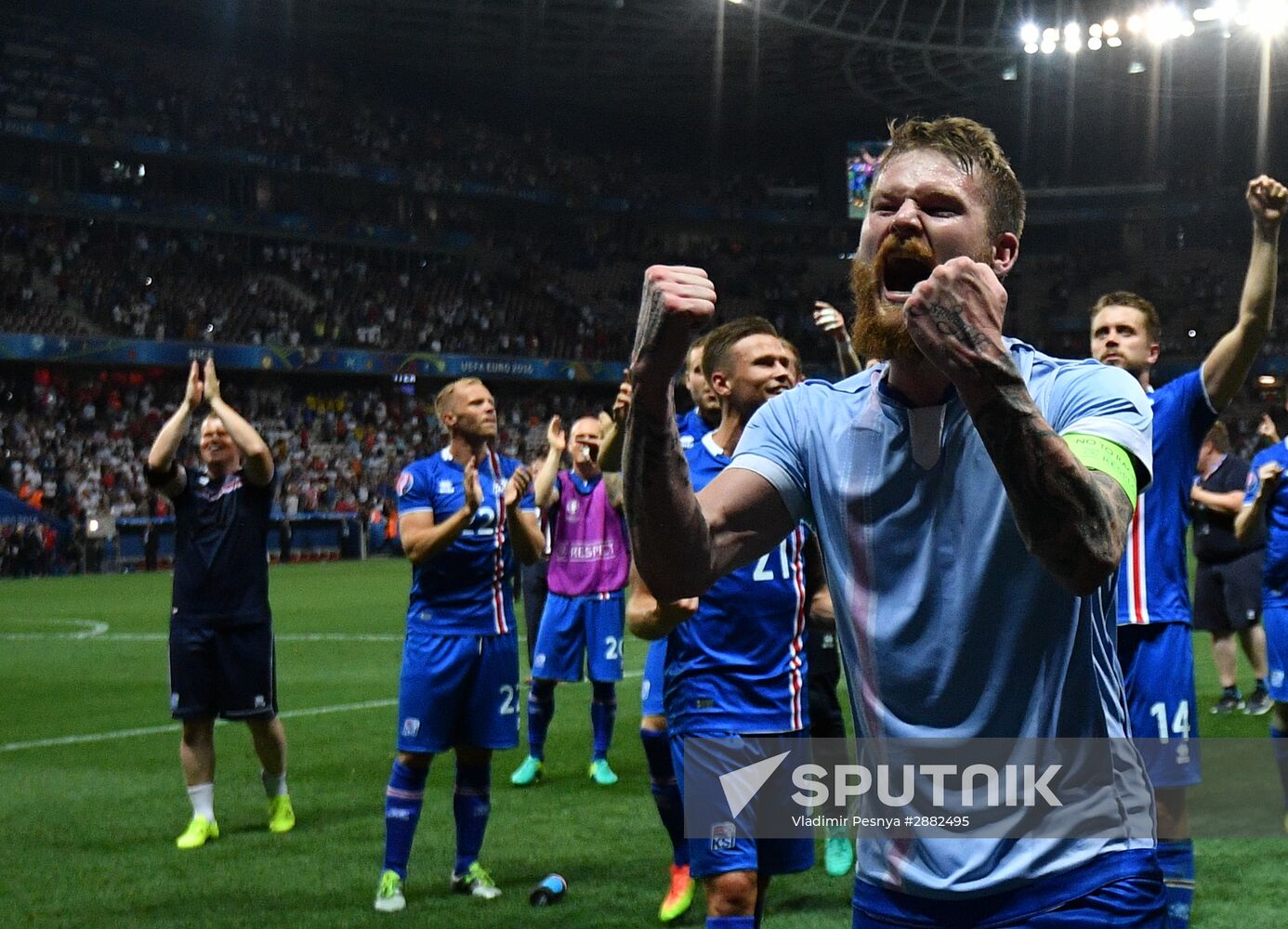 The UEFA Euro 2016. England vs. Iceland