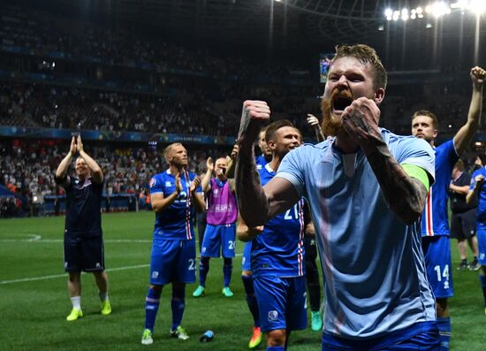 The UEFA Euro 2016. England vs. Iceland