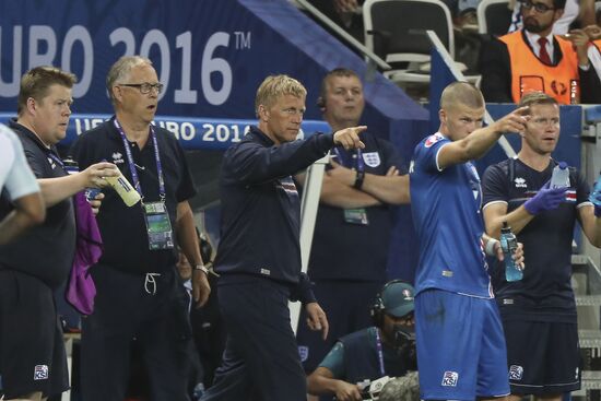 Football. UEFA Euro 2016. England vs. Iceland