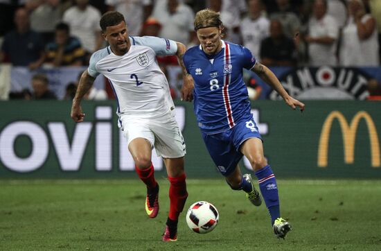 Football. UEFA Euro 2016. England vs. Iceland