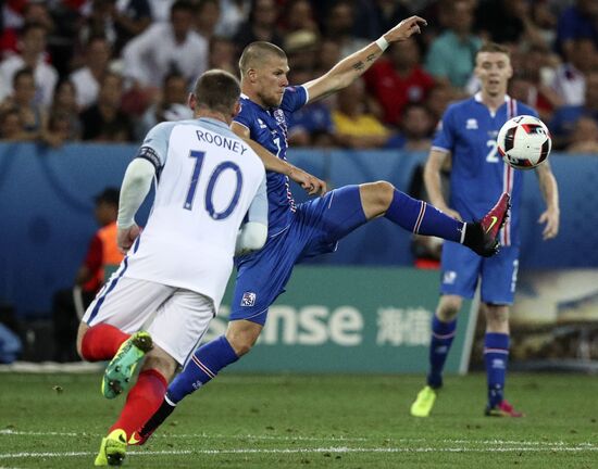 Football. UEFA Euro 2016. England vs. Iceland