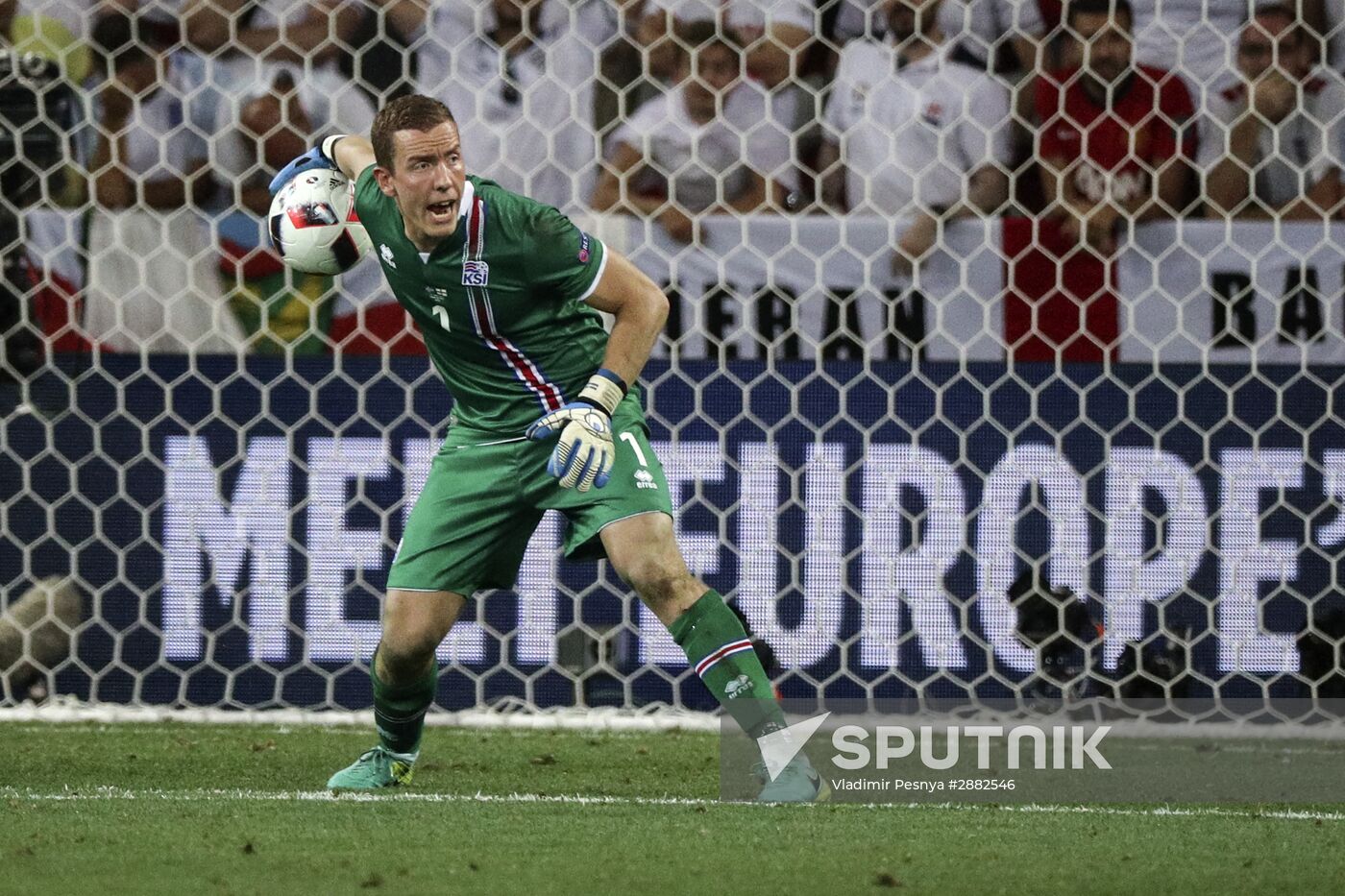 Football. UEFA Euro 2016. England vs. Iceland