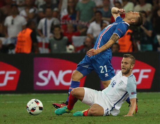 Football. UEFA Euro 2016. England vs. Iceland
