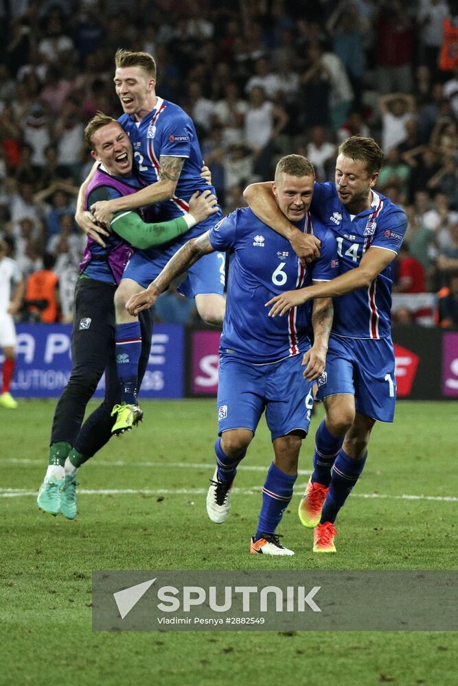 Football. UEFA Euro 2016. England vs. Iceland