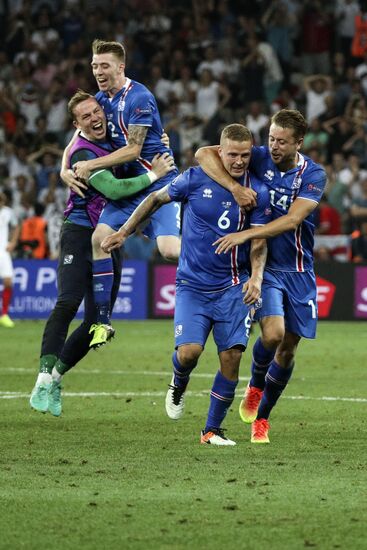 Football. UEFA Euro 2016. England vs. Iceland