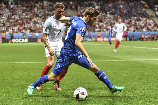 Football. UEFA Euro 2016. England vs. Iceland