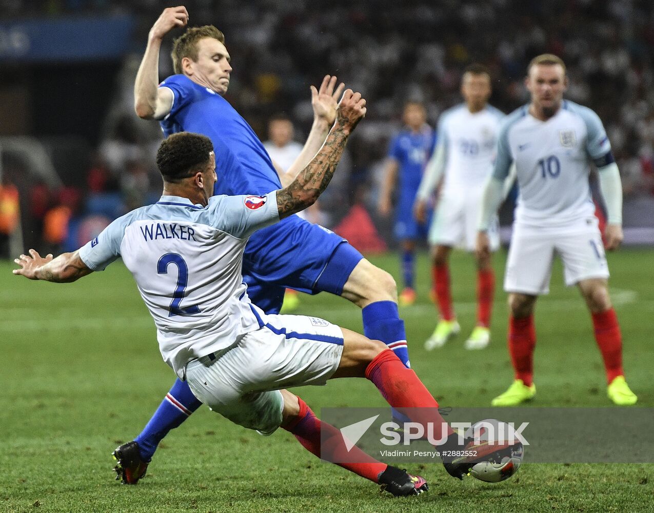 Football. UEFA Euro 2016. England vs. Iceland